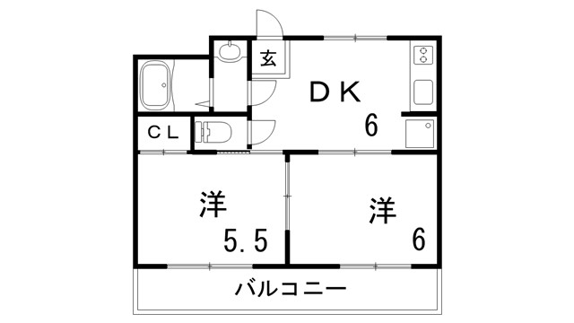 サングレイ西鈴の間取り写真