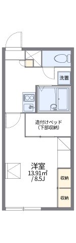 レオパレスアルト中島の間取り写真