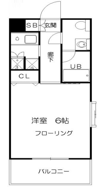 東京メトロ南北線 白金高輪駅 徒歩3分 5階建 築21年の間取り写真