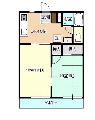 ヴィラコート西岡Iの間取り写真