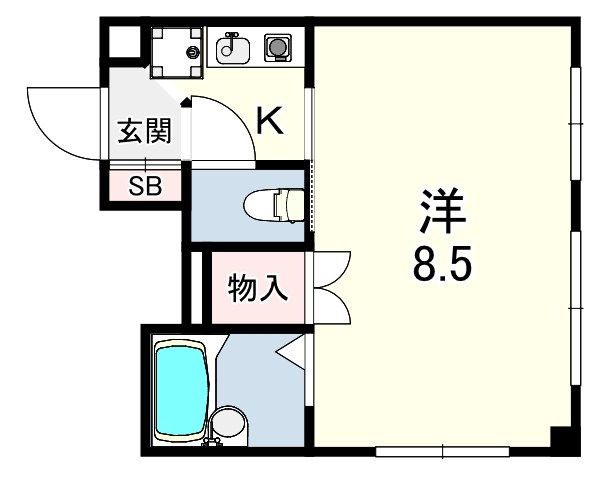 峰住吉ハイツの間取り写真