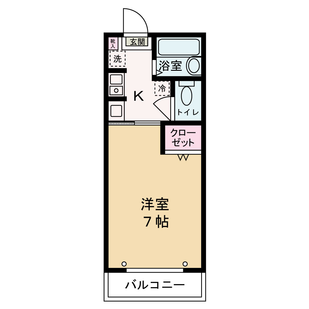 東京理科大学生マンションの間取り写真