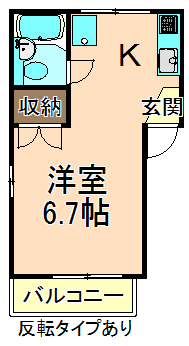 日暮里・舎人ライナー 扇大橋駅 徒歩18分 2階建 築37年の間取り写真