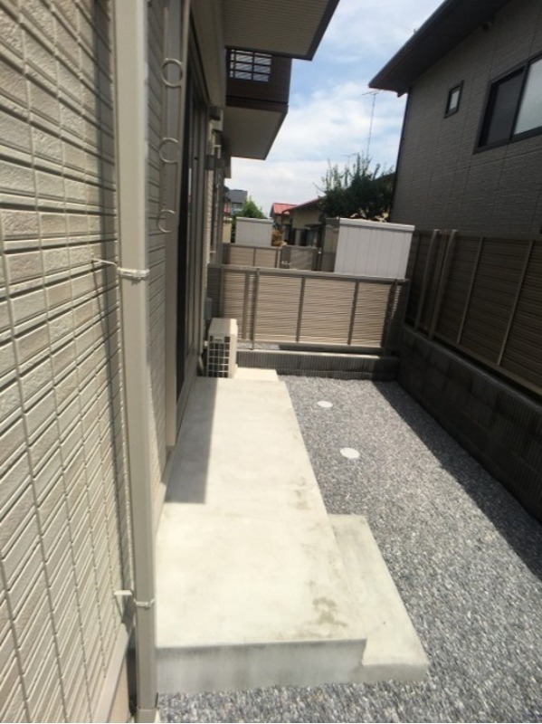 庭　図面と現状に相違がある場合には現状を優先