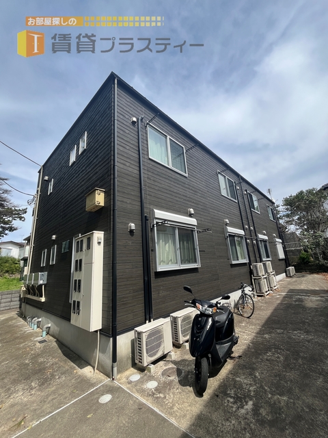 建物外観　見えない力に守られてます