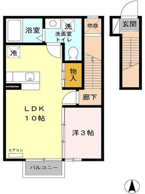 コンフォート八橋南の間取り