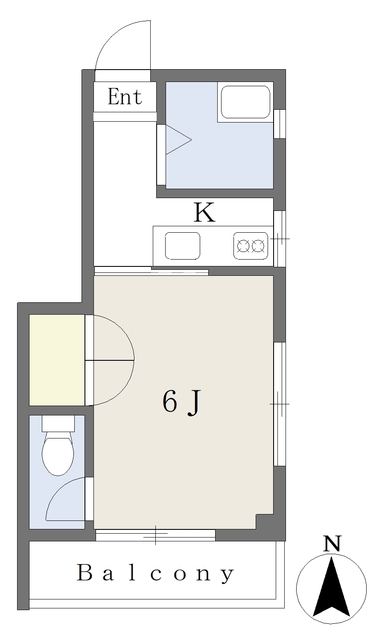 村上古町ビルの間取り