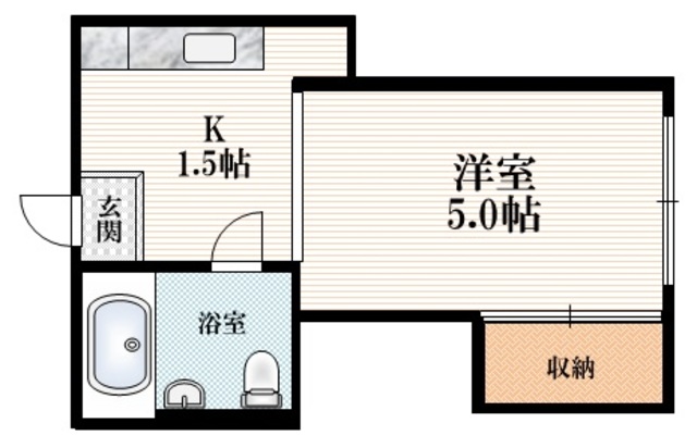 小川コーポの間取り