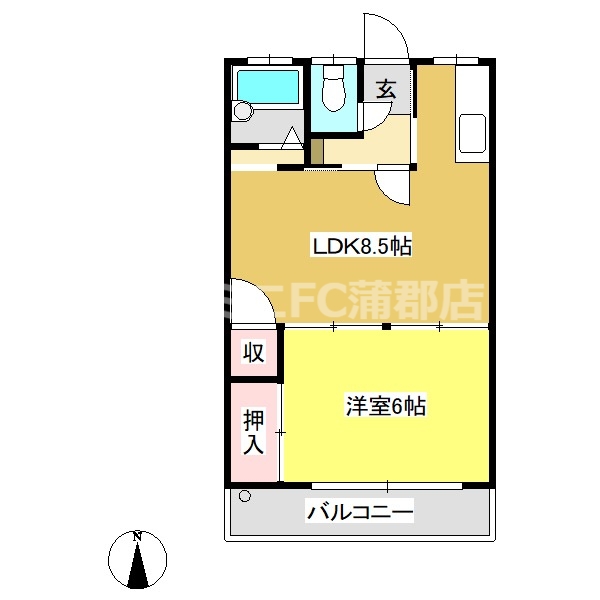 コーポ三浦の間取り