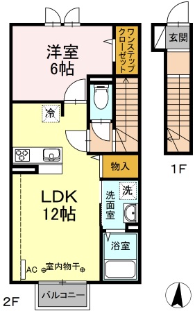 リバティ中田の間取り