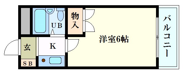 カレッジ北八代の間取り