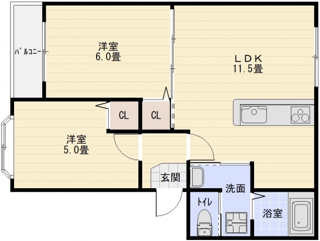 ECP高井田IIの間取り