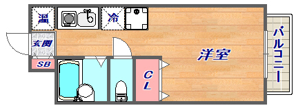 【ペイサージュ御影の間取り】