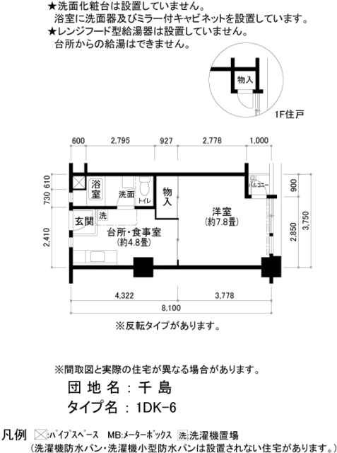 ＵＲ千島の間取り