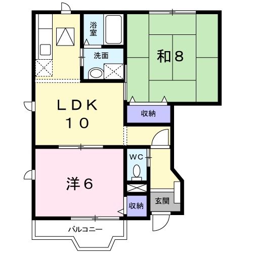 ベルデュール　Ａ棟の間取り