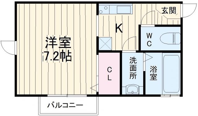 八千代市八千代台南のアパートの間取り