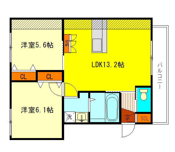 【（仮称）学園西町1丁目ヘーベルメゾンの間取り】