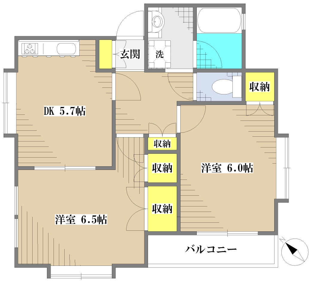 ストークビレッヂ桜台A棟の間取り