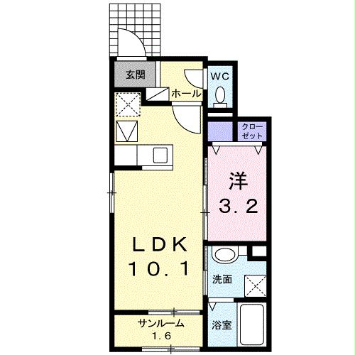 コペル南安長IIの間取り