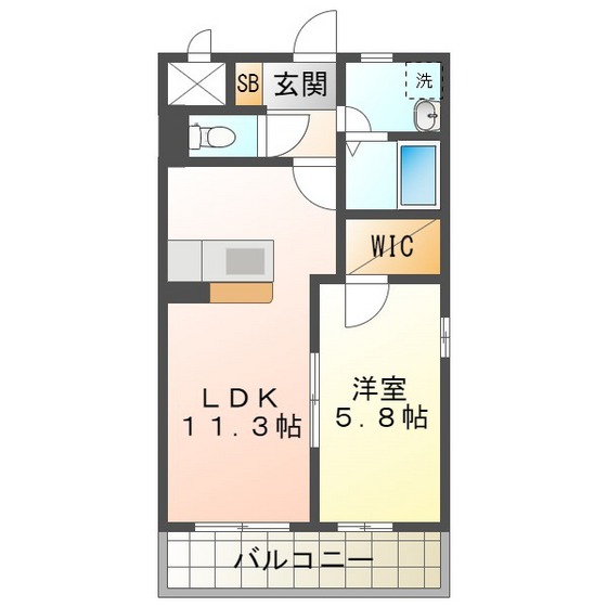 プレステージ千種　Ｃ棟の間取り