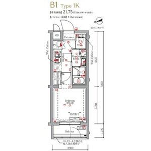 日野市日野本町のマンションの間取り