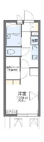 レオパレス菱沼の間取り