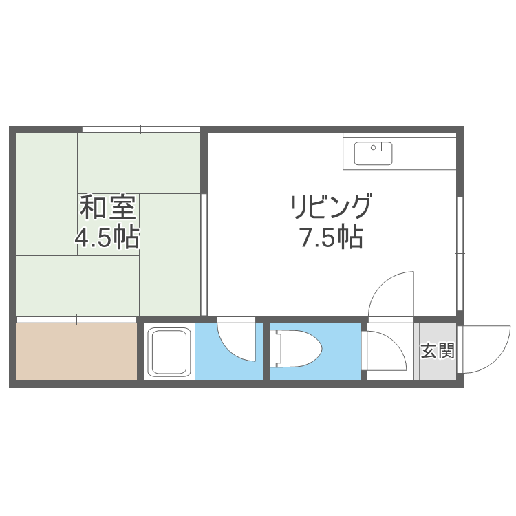 ノースシティ北郷１_間取り_0