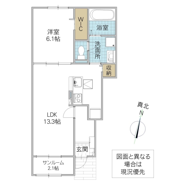 サンライズ・MITO Aの間取り