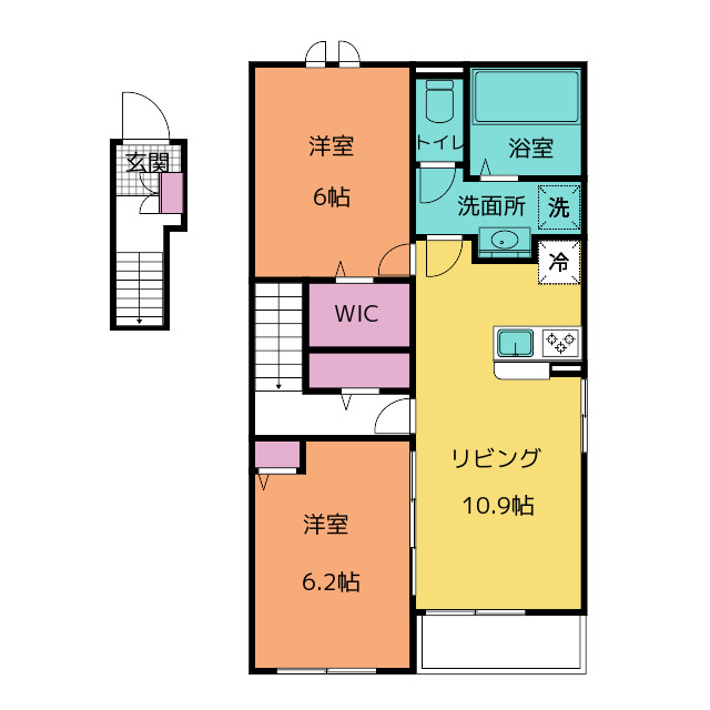 エトワール　Ａの間取り