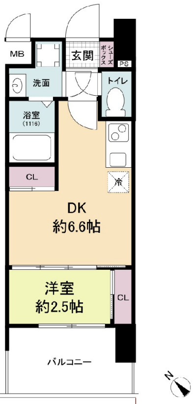 セレニテ阿波座ミラクの間取り