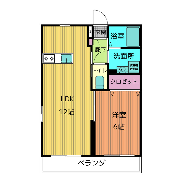 【ＬＥ　ＣＨＯＣＯＬＡＴの間取り】