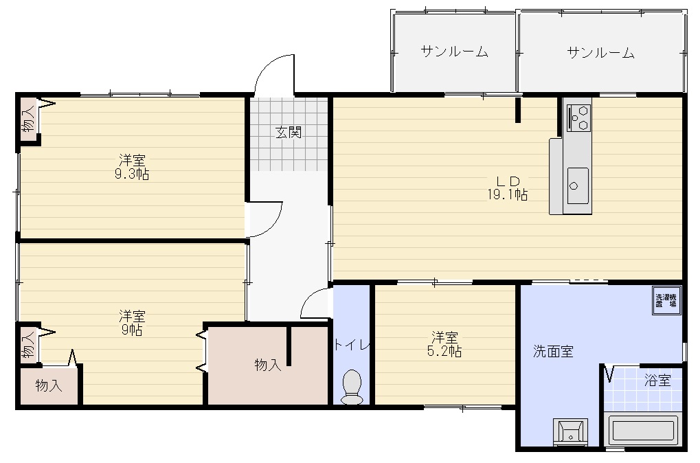 フォレスト波志江南の間取り