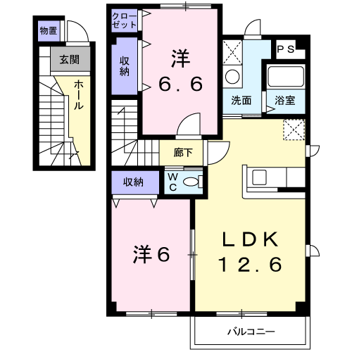 フィオーレ　Ａの間取り