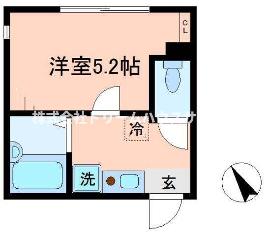 横浜市金沢区柴町のアパートの間取り