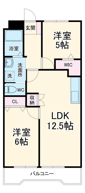 名古屋市守山区新守町のマンションの間取り