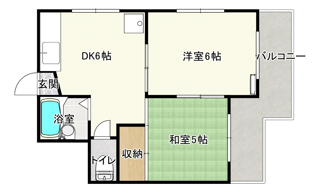 リヴェール新屋敷の間取り