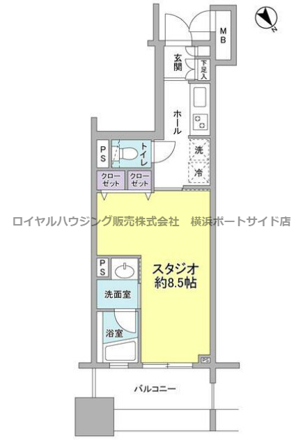 パークフラッツ横濱公園の間取り