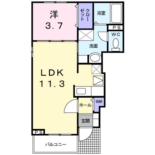 トランキル　リューの間取り