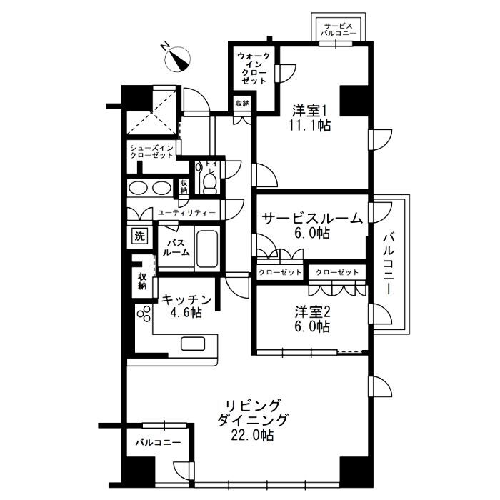 【アーバンパーク代官山I／アーバンパーク代官山IIの間取り】