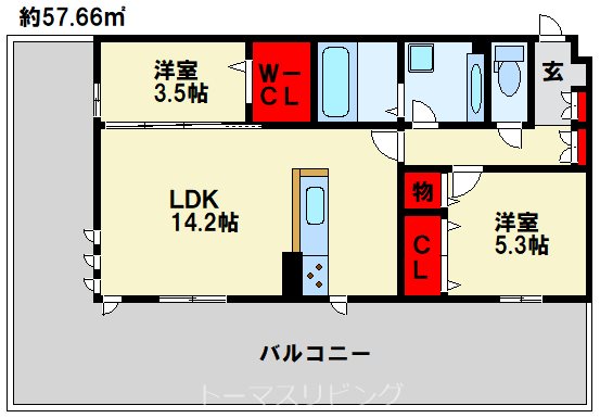 SHIZUKA大里の間取り