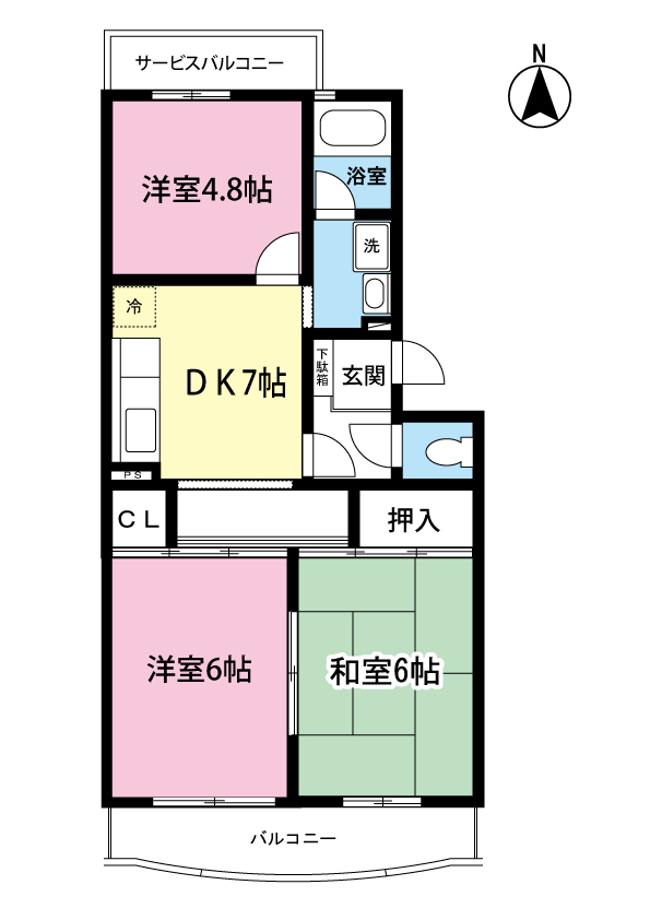 シャトレー日吉の間取り