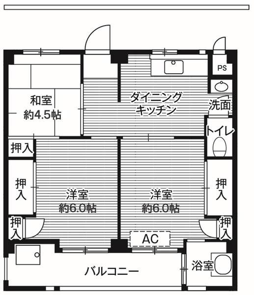 【ビレッジハウス上尾8号棟の間取り】