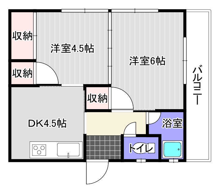 松田アパートの間取り