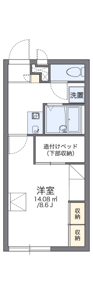 レオパレスルミエールの間取り