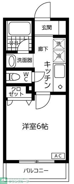 川崎市幸区古川町のマンションの間取り