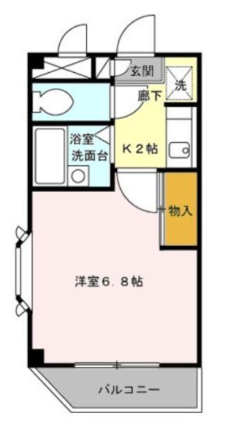 川崎市中原区今井西町のマンションの間取り