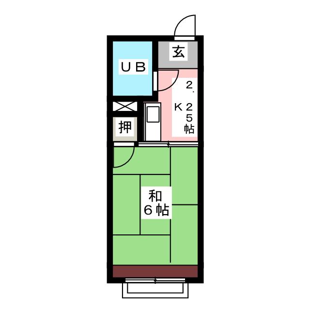 ガーデンハイツＡ棟の間取り