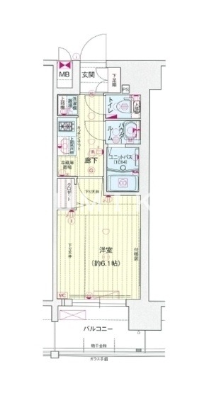 プレサンス岡山駅前の間取り