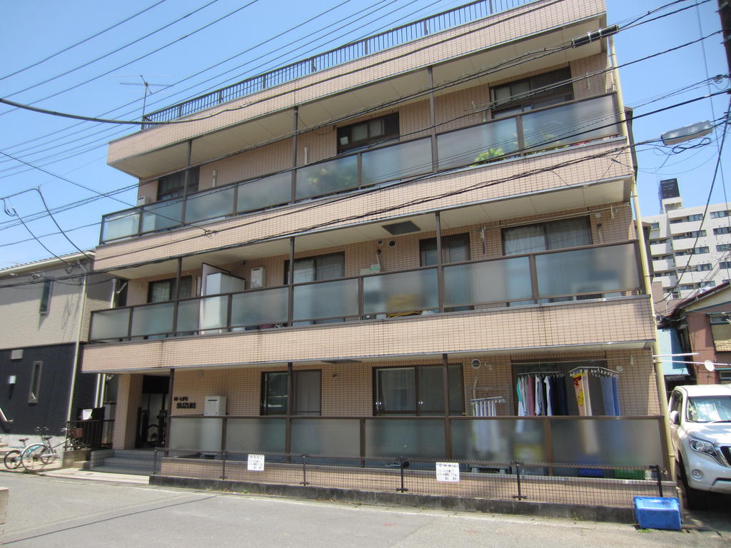 川崎市中原区田尻町のマンションの建物外観