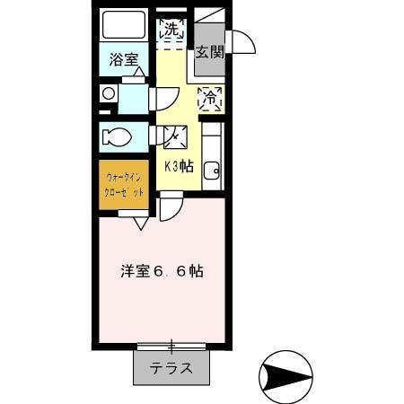 セジュール上熊本（大和）の間取り